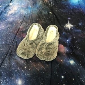 Gray slippers